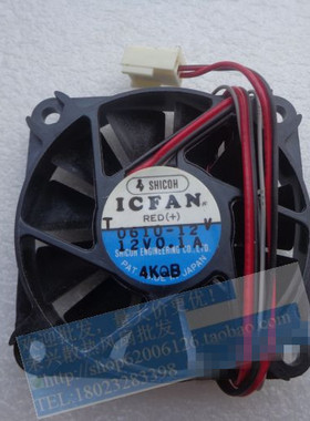 全新 ICFAN 6010 12V 0.10A超静音 二线温控 散热风扇 T 0610-12V
