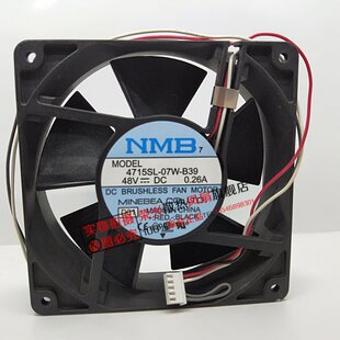 0.18A 48V 12038 B39 4715SL 07W 3线铝框耐高温散热风扇 全新NMB