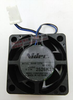 Nidec 4CM 4015 D04R-12TH/44/48/61EX 12V 0.13A 二线 微型风扇