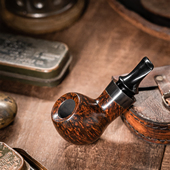 大汉烟斗原创霸主大气仓手持石楠斗复古硬汉机车旅行咬嘴可做封尘