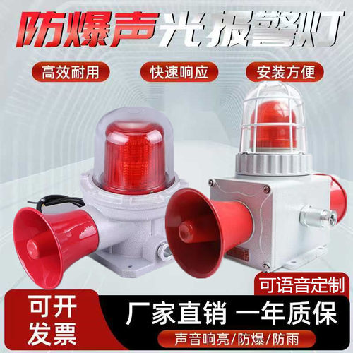 24V防爆声光报警器220V语音定制