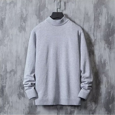 半高领保暖毛衣男秋冬季