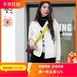 ART艺域女装正品专柜冬款时尚小众立体压花宽松外套N4W005