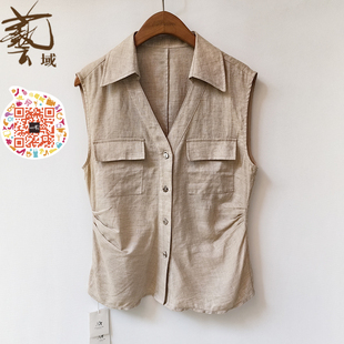 ART艺域女装正品专柜2026夏款新款文艺百搭马甲Q2M009