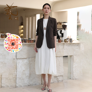 ART艺域女装正品专柜2026春款新款纯色都市薄款百搭短外套R1W016