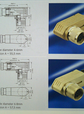 AMPHENOL进口C091D-5芯6芯8芯安费诺C09131F0061002连接器航插