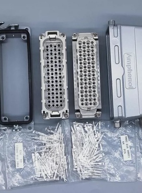 原装安费诺矩形重载连接器C14610B0645002 64芯 250V 10A