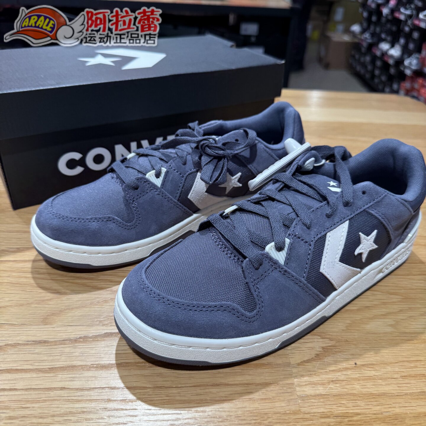 匡威/Converse CL98 OX星箭低帮麂皮帆布休闲运动鞋 A16364C