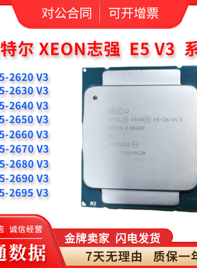 至强 E5-2620V3 2630 2640 2650 2660 2670 2678 2680 2690V3 CPU