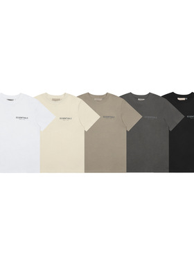 2024复线纽约限定高街潮牌重磅纯棉宽松圆领短袖潮牌短袖男女情侣