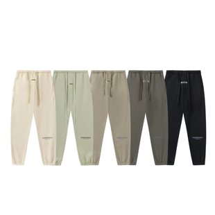 长裤 EAGLE 宽松大码 男女FOG休闲裤 潮 ESSENTIALS反光字母加绒卫裤