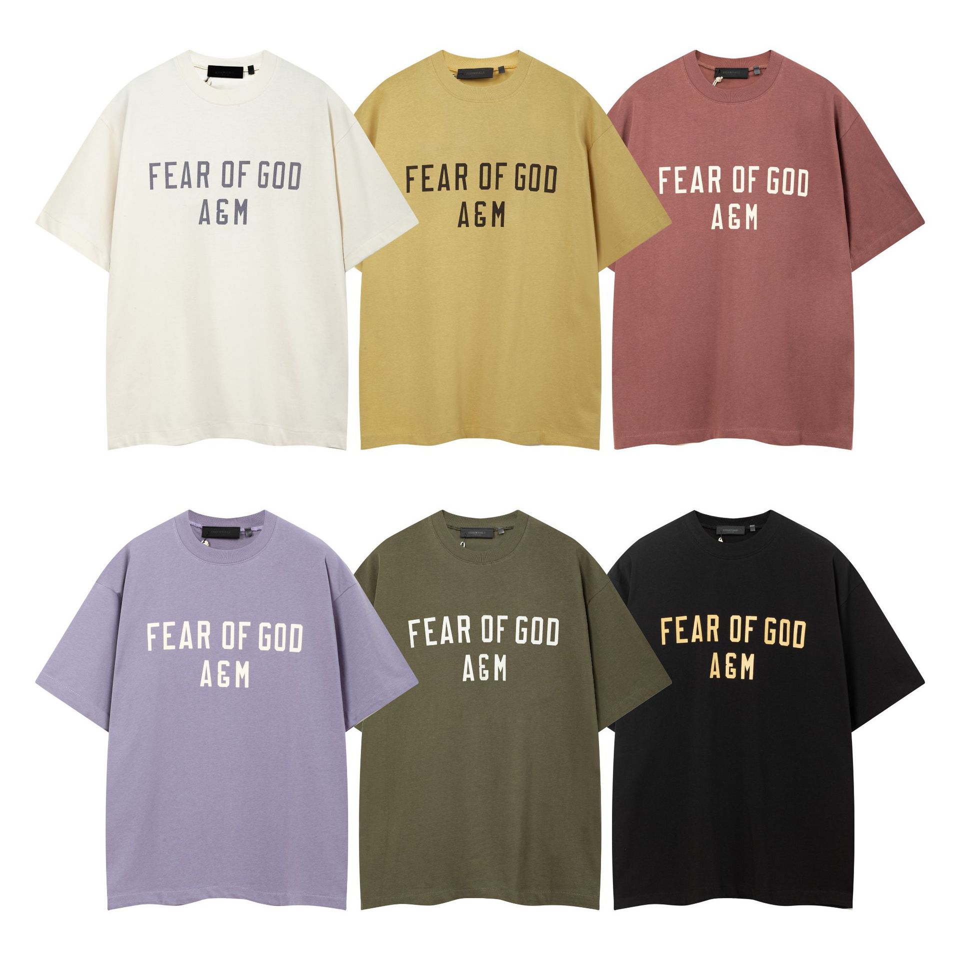 FOG复线Essentials美式高街夏季宽松情侣短袖潮牌重磅T恤男女同款