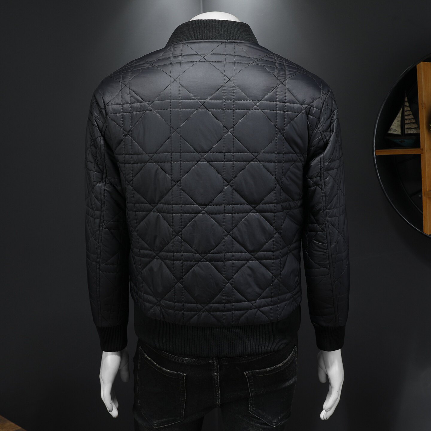 冬季新款休闲棒球领保暖棉服QT212-6210-P225假模图,男装棉衣,钱塘2010A