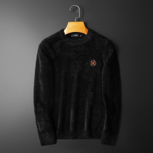 3582冬季新款潮男个性刺绣加厚羊绒毛衣P150228起