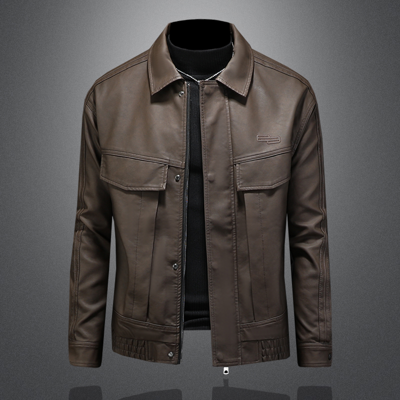 2025新款男皮衣秋冬机车服外套QT212-货号9022-P150镂空图，男装皮衣，钱塘2010A