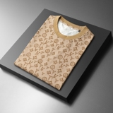 2024夏季新款休闲百搭圆领短袖T恤货号上衣074P75平铺图，男装T恤，钱塘2010-1