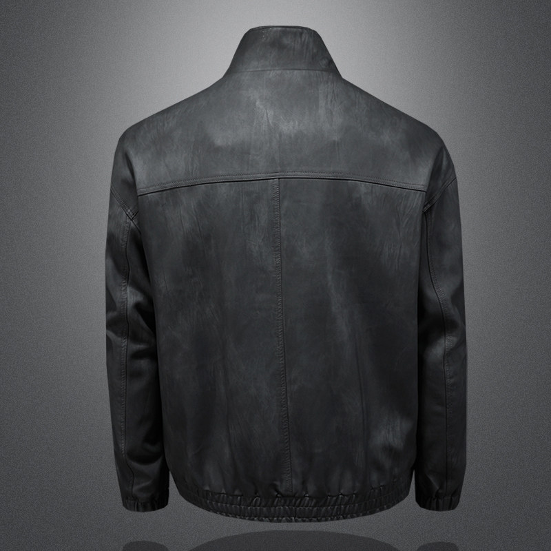 2025新款男皮衣秋冬机车服外套QT212-货号9015-P160镂空图,男装皮衣,钱塘2010A