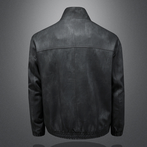 2025新款男皮衣秋冬机车服外套 QT212-货号9015-P160 镂空图图片