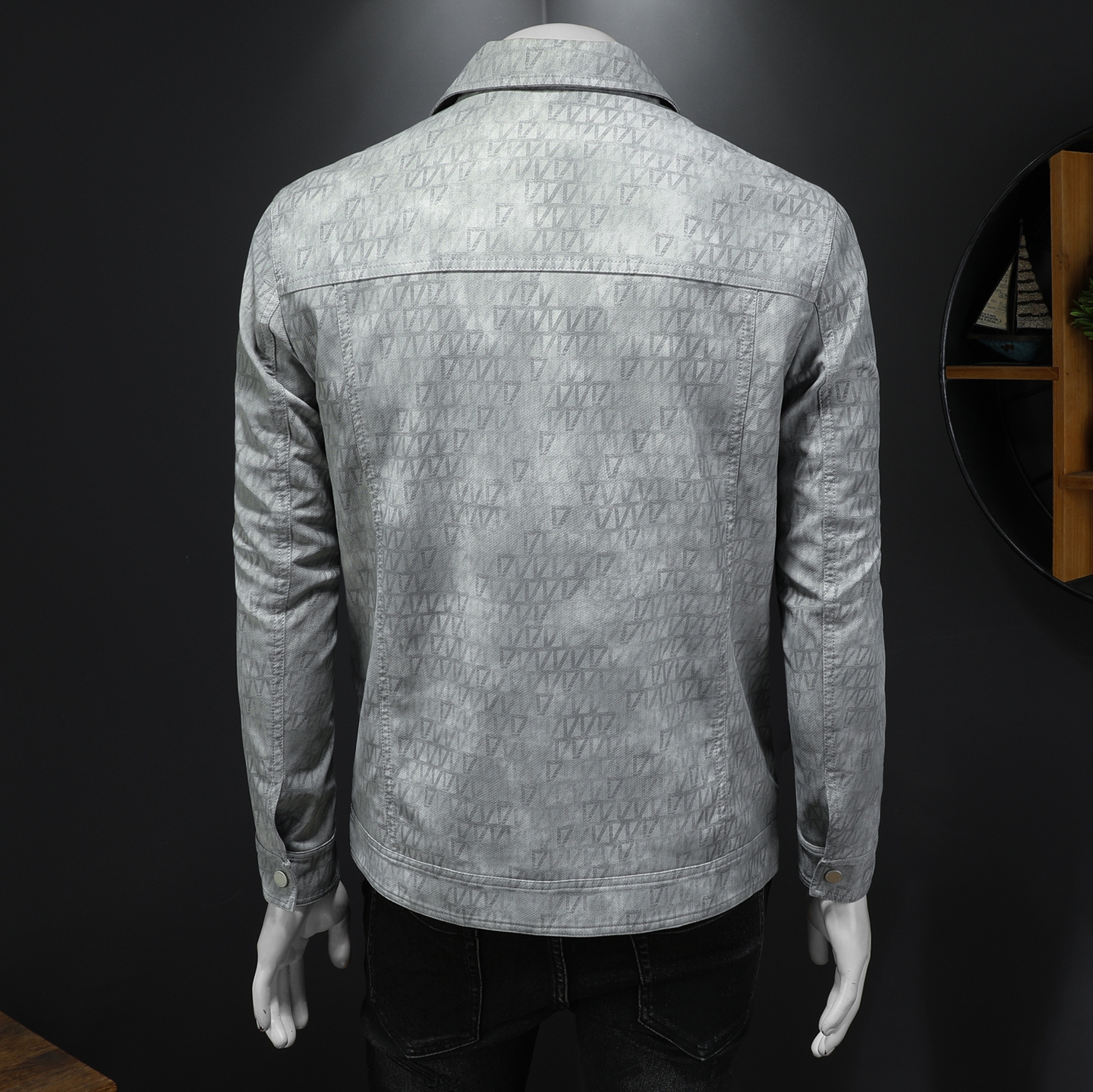 2025新款男皮衣秋冬机车服外套QT212-货号9020-P150假模图，男装皮衣，钱塘2010A