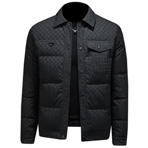 冬季新款翻领休闲羽绒服QT212-7733-P310 镂空图图片