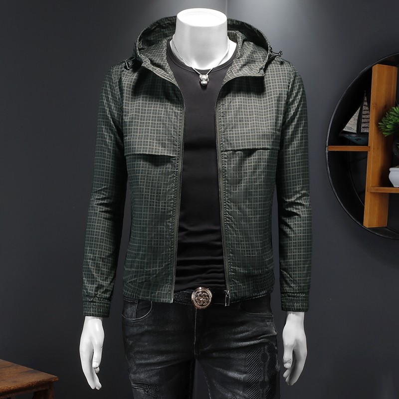 2026春秋休闲连帽夹克货号7713-P175假模图，男装夹克，钱塘2010A