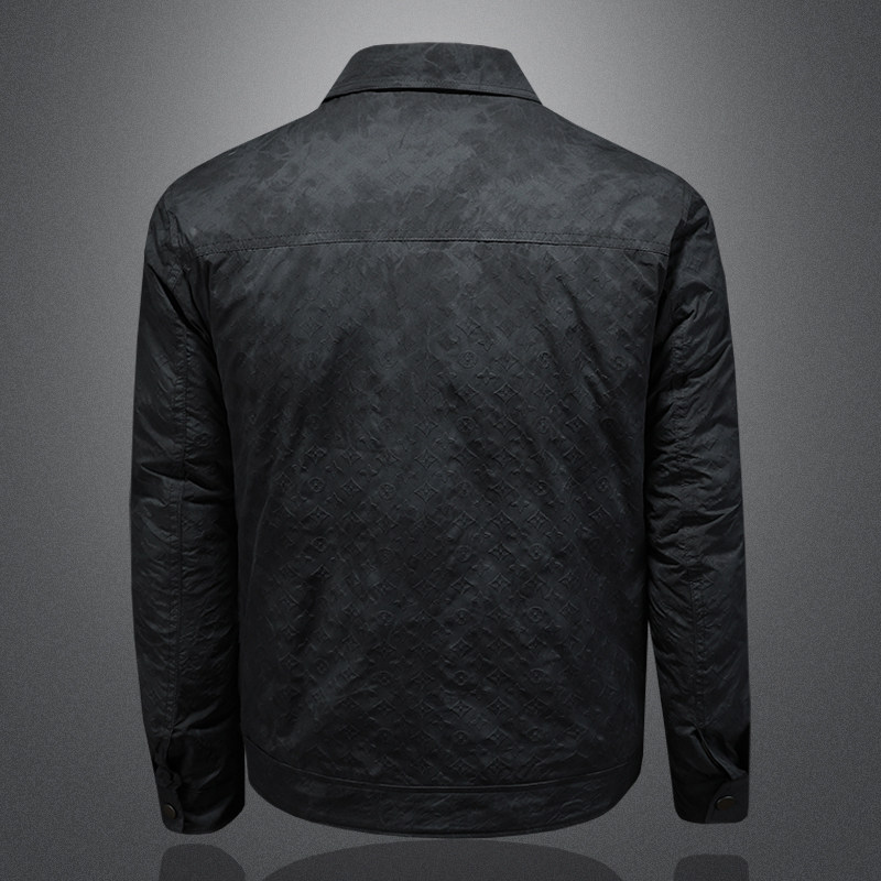 冬季新款暗花翻领休闲轻薄款羽绒服QT212-8827-P285镂空图,男装羽绒服,钱塘2010A