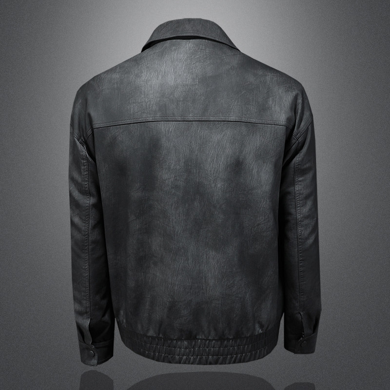 2025新款男皮衣加绒加厚秋冬机车服QT212-货号9013-P160镂空图,男装皮衣,钱塘2010-1