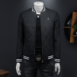 2024冬季新款休闲棒球领保暖棉服QT212-F7237- P210 假模图图片
