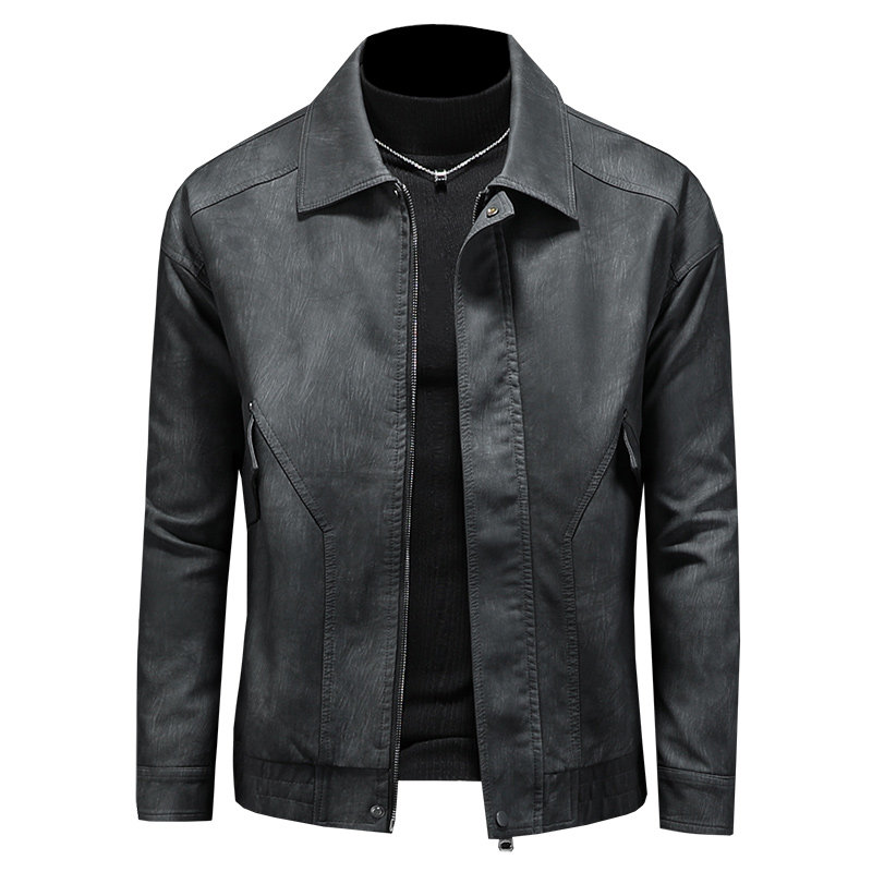 2025新款男皮衣加绒加厚秋冬机车服QT212-货号9013-P160镂空图,男装皮衣,钱塘2010-1