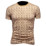 2026夏季新款休闲百搭圆领短袖T恤货号上衣074P75镂空图，男装T恤，钱塘2010A