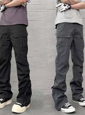 KISSNATE「户外通勤」冲锋裤2.0立体口袋机能复合面料休闲长裤男