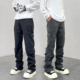 春夏男VIBE街头长裤 脚口拉链休闲裤 机能口袋工装 KISSNATE潮牌美式