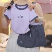运动裙裤 女童T恤短裙套装 两件套 洋气中小童夏装 短袖 夏季 2025新款