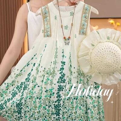 女童夏季连衣裙背心裙女孩子