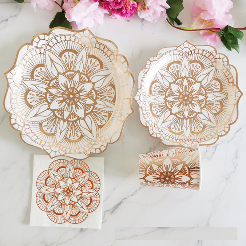 一次性玫瑰纸质餐盘野餐纸盘宴会下午茶餐具纸杯节日派对用品套装,餐饮具,可降解餐具/环保餐具,淘宝优惠券,粉丝福利购,淘宝优惠卷