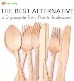 Одноразовая экологичная посуда, ложка, длинное вечернее платье