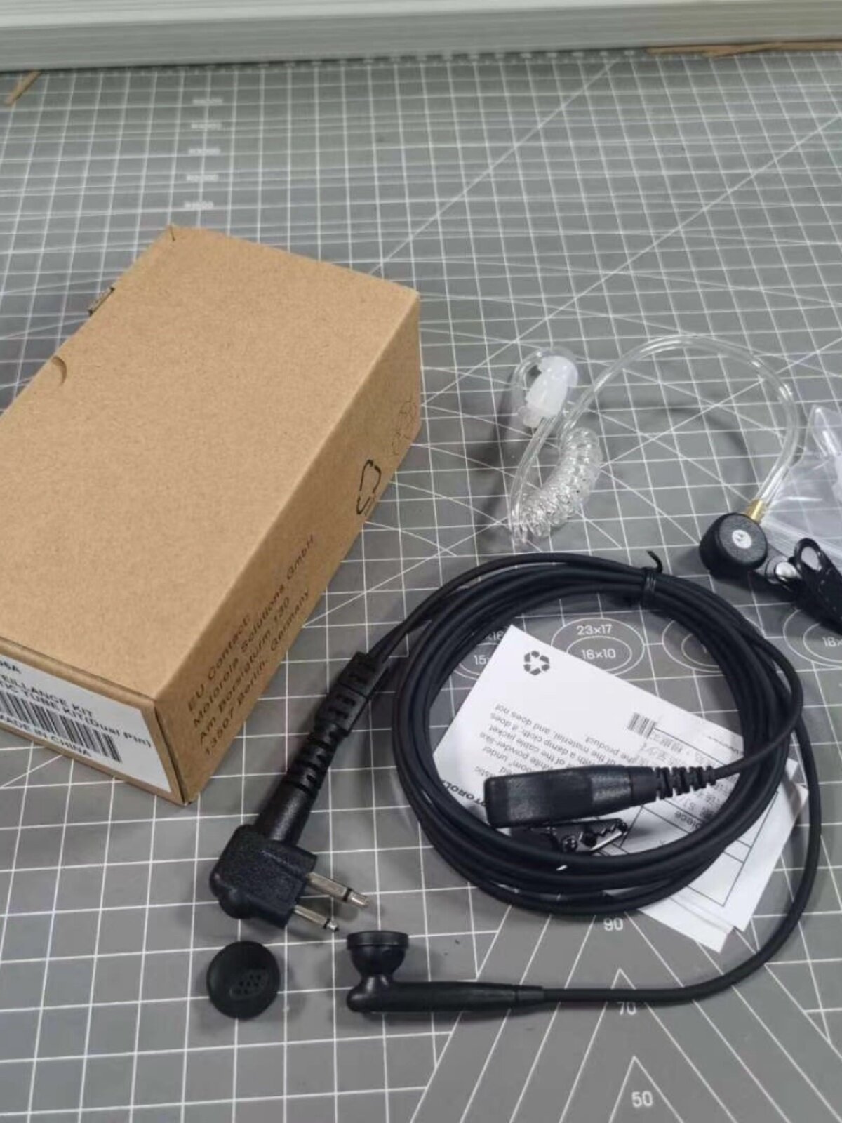 适用摩托拉双线M头耳机空气导管