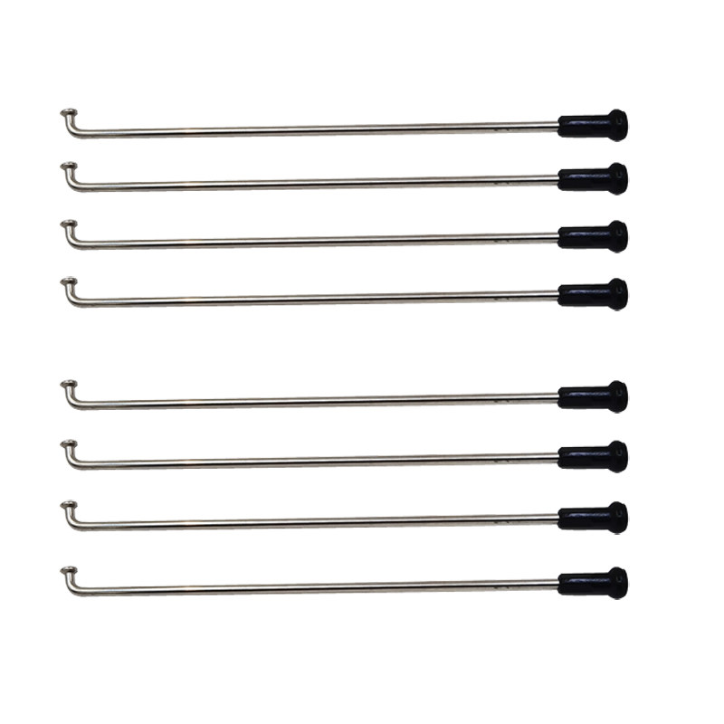 9G弯头直径3.5mm材质304不锈钢银色摩托车辐条钢丝配铝合金帽