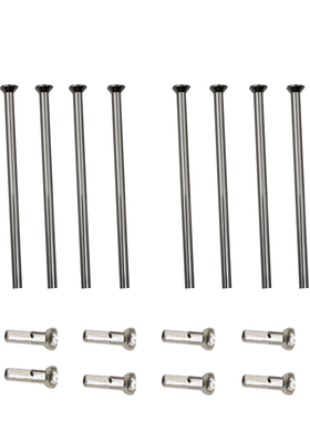 14G直径2.0mm银色自行车车轮直头辐条304不锈钢材质山地车车轮钢