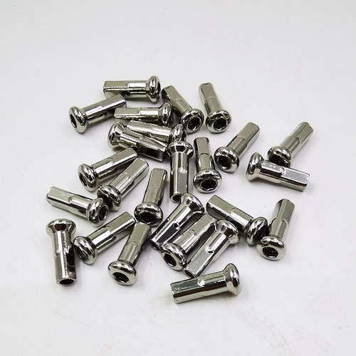 10G直径3.1-3.2mm适用电动摩托车车轮辐条帽304不锈钢银色条螺帽