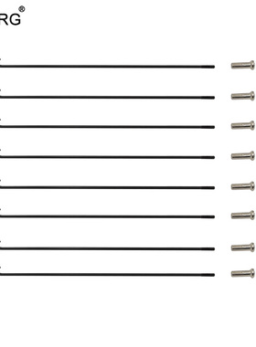 黑色弯头自行车车轮辐条直径2.0mm304不锈钢材质圆自行车车条钢丝