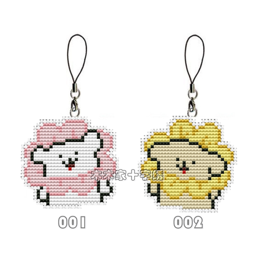 木木家十字绣法国dmc卡通挂件