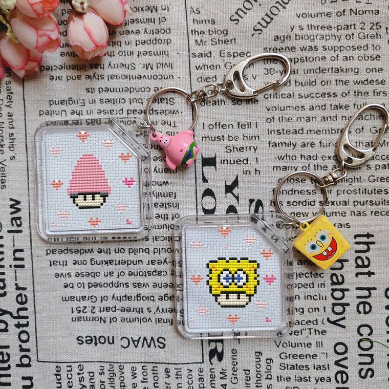 木木家法国dmc十字绣双面情侣