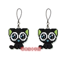 猫咪 罗小黑 法国DMC十字绣套件手工 双面绣手机链挂件钥匙扣可爱