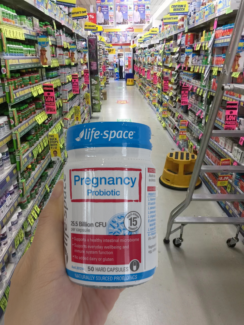澳洲Life Space孕妇益生菌粉50粒 孕期哺乳期 肠胃 消化 吸收