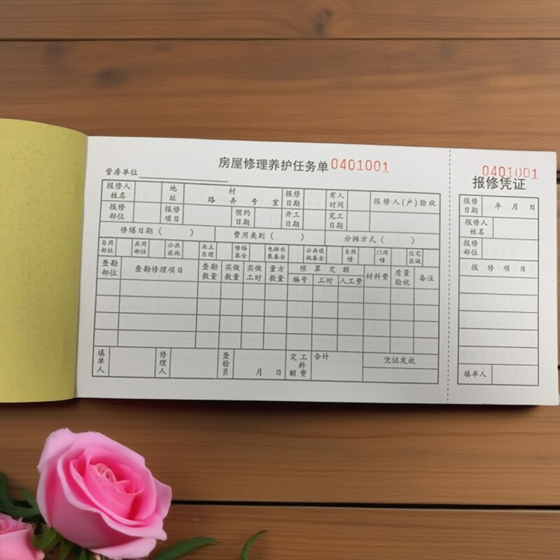 包邮物业房屋修理维护养护单现货
