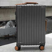 行李箱女20寸登机拉杆箱男结实耐用加厚密码 皮箱子旅行箱2025新款