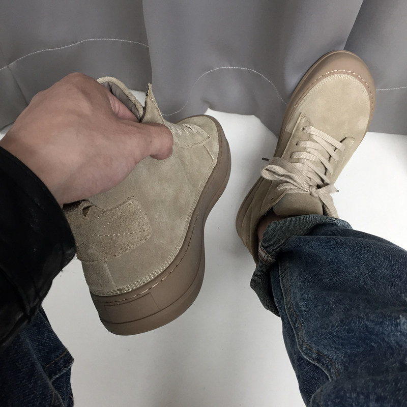 DESERT BOOTS MENS ANKLE BOOTIES AUTUMN MID-TOP JAPANESE RETRO CASUAL SHOES SUEDE MARTIN BOOTS GENUINE LEATHER CARGO BOOTS