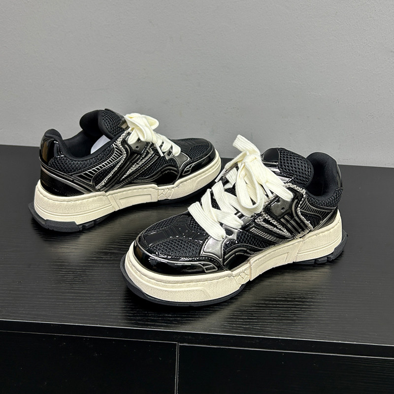 【捌捌先森】网面透气运动休闲鞋时尚男鞋厚底轻便老爹鞋做旧板鞋,流行男鞋,老爹鞋,淘宝优惠券,粉丝福利购,淘宝优惠卷