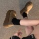 单鞋 小个子增高厚底复古勃肯鞋 大头丑萌百搭乐福鞋 2025新款 女春季